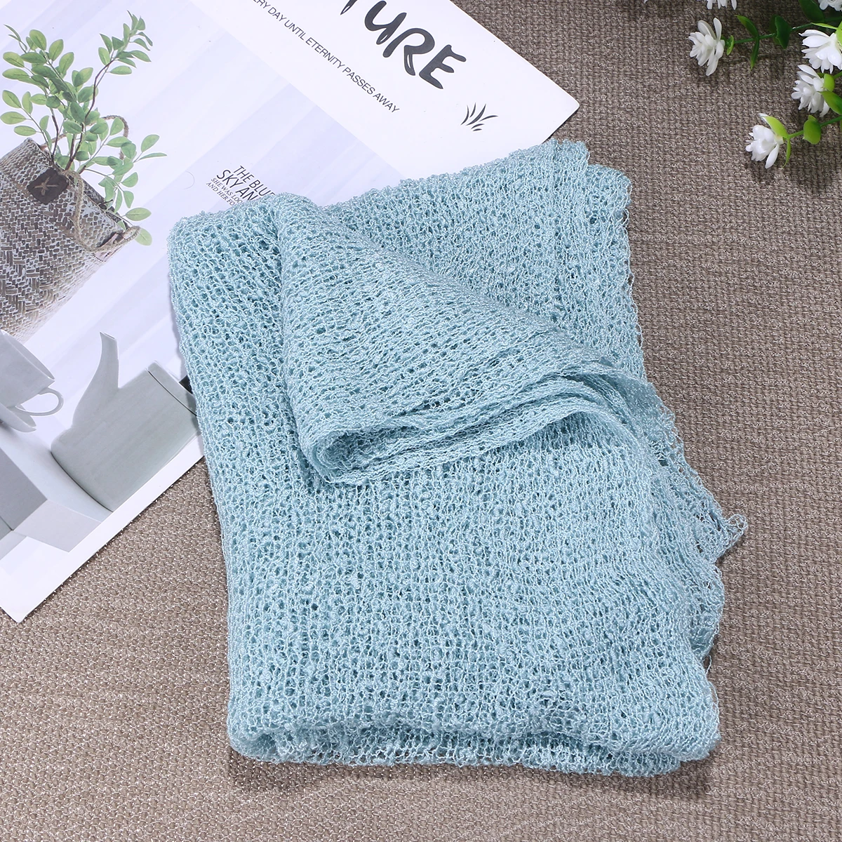 

Pure Cotton Elastic Swaddle Wrap for Newborn Baby Photography Props Comfortable Infants Photo Studio Memorable Shoot