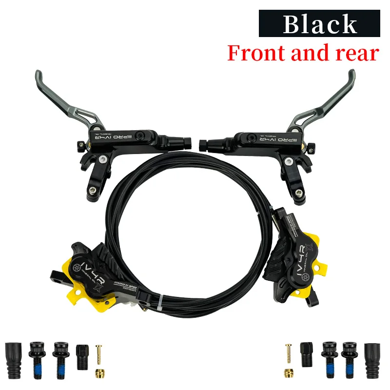 Iiipro Iv4r 4 Zuiger Schijf Hydraulische Rem Mtb Am Dh Fiets Rem 82/145Cm Cnc Tech Minerale Olie Voor Mountain Xc Klimmen Fiets
