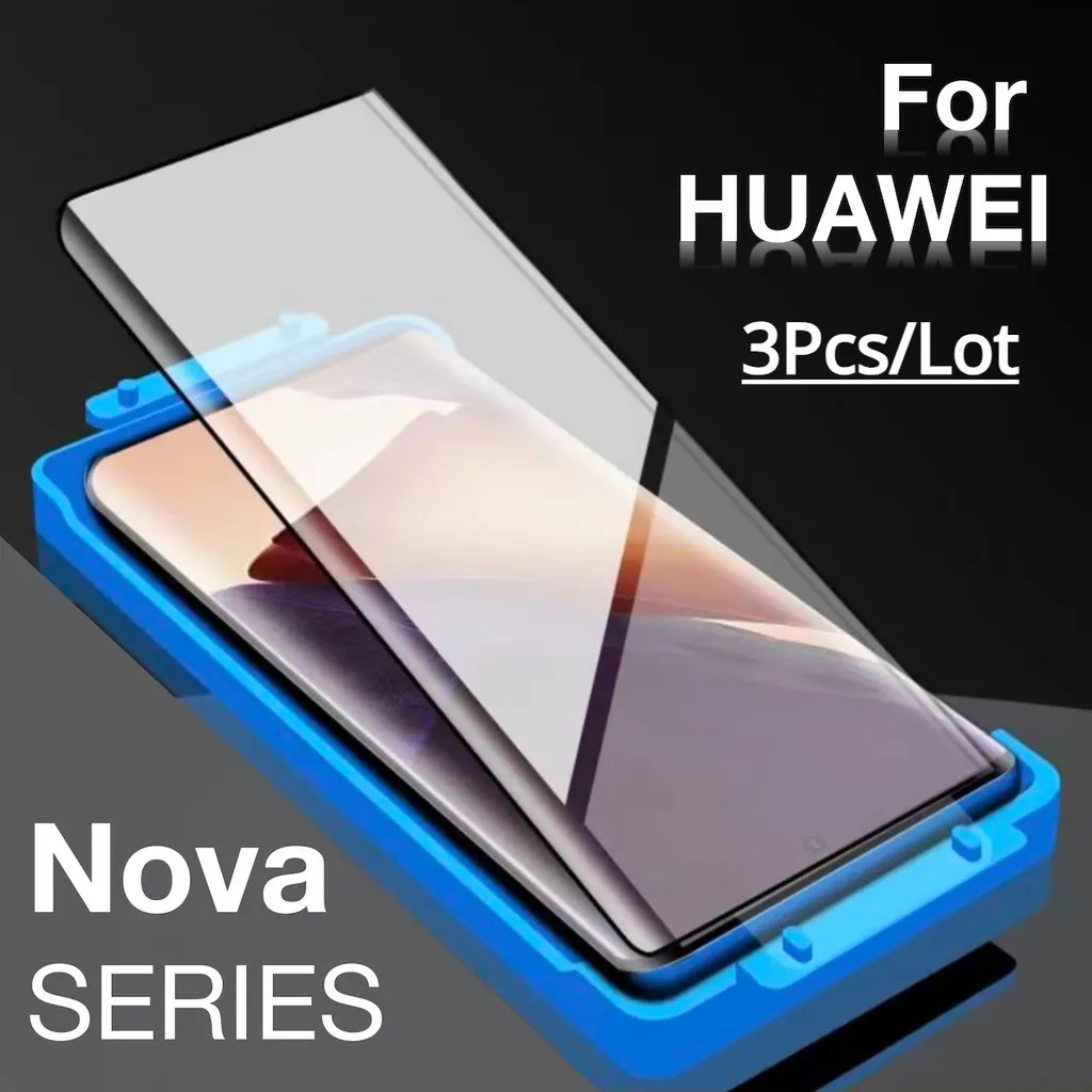 3 Stück Hydrogel-Folie für Huawei Nova 12 11 Pro Nova7 Nova8 Nova9 Nova10 Nova 11 Ultra 7 8 9 10 Pro Displayschutzfolie + Installationsset