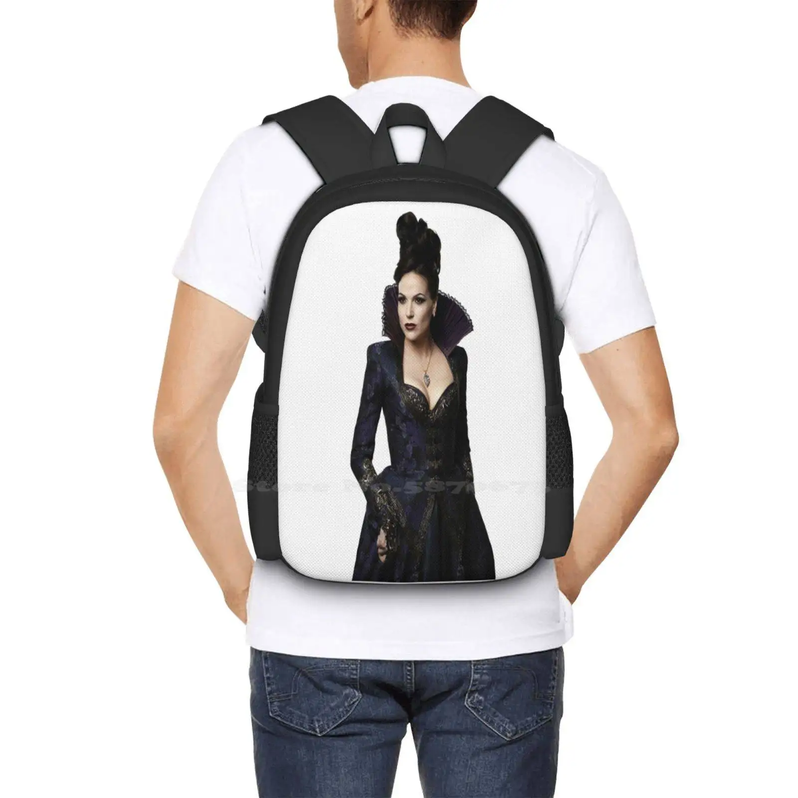 Once Upon A Time-Regina Mills-Evil Queen Hot Sale Backpack Fashion Bags Ouat Once Upon A Time Lana Parrilla Evil Queen Regina