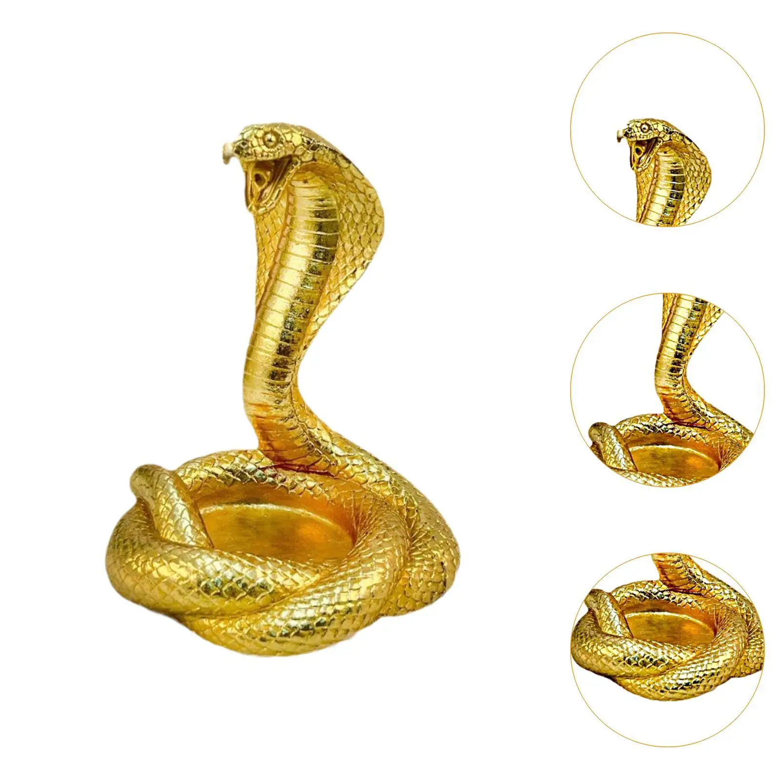 Decorazione da tavolo con statua di serpente, decorazione decorativa versatile, ornamento da tavolo con display creativo, piccola scultura di serpente