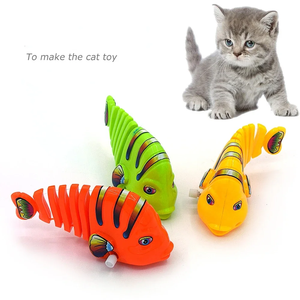 Pet Cat Toy Spring Swing Fish Hair Fish Tease Cat Pet Plastic Toy Pet Cat Toys Interactive Pet Products for Cats Laser toy Bugs