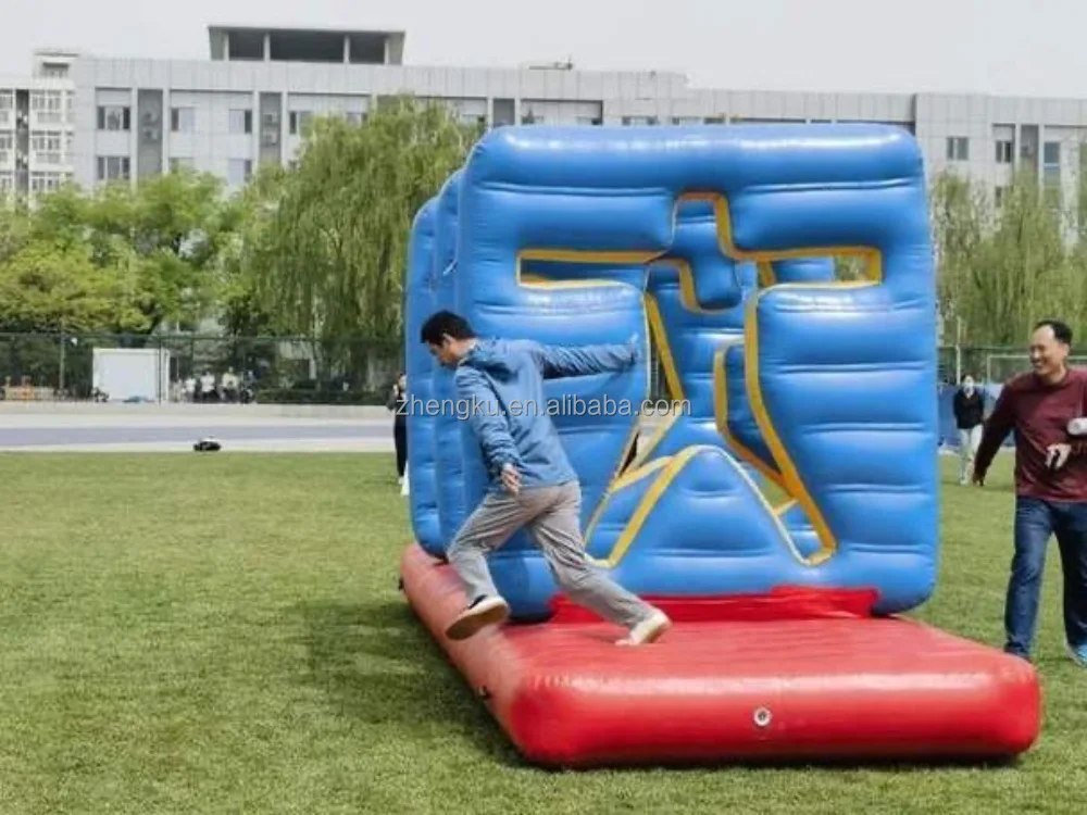 Outdoor Games Inflatable Body Through the Wall Games Team Building Sports Project Challenge Games