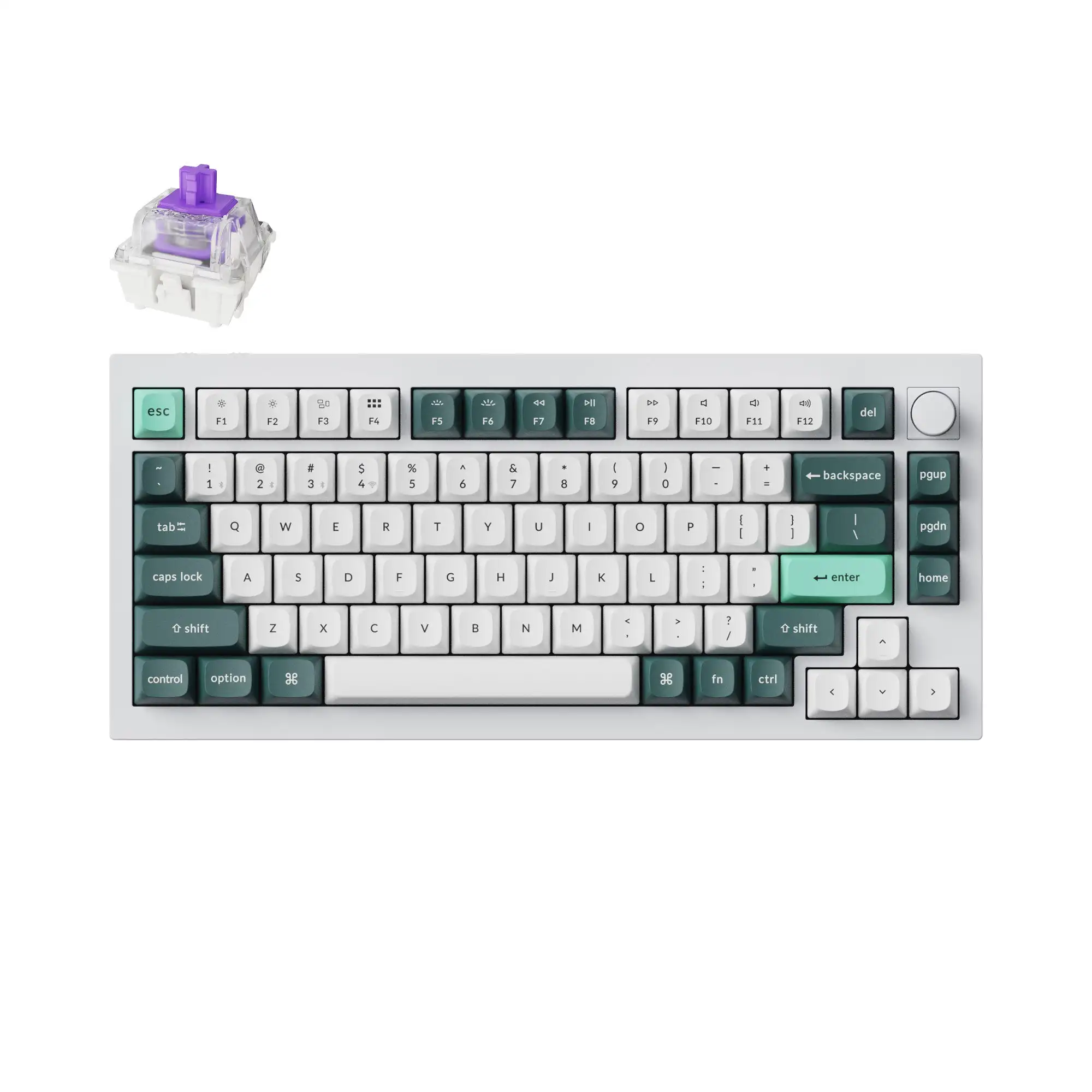 Keychron Q1 HE QMK Wireless Custom Mechanical Keyboard Magnetic Switches Adjustable Actuation Point Full Aluminum RGB Backlight