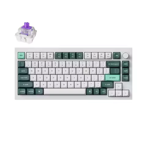 Keychron Q1 HE QMK Wireless Custom Mechanical Keyboard Magnetic Switches Adjustable Actuation Point Full Aluminum RGB Backlight