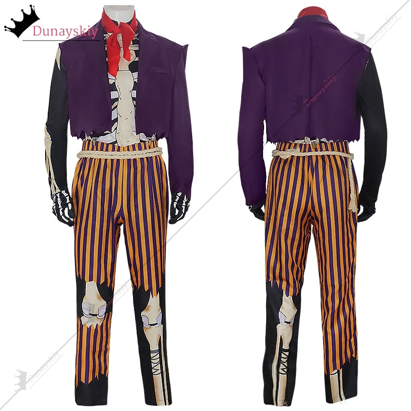 Anime Hector Rivera Cosplay Costume 2024 Halloween Cosplay Coco Suit Skeleton cosplay Clothing Great-grandfather Outfits Man Cos