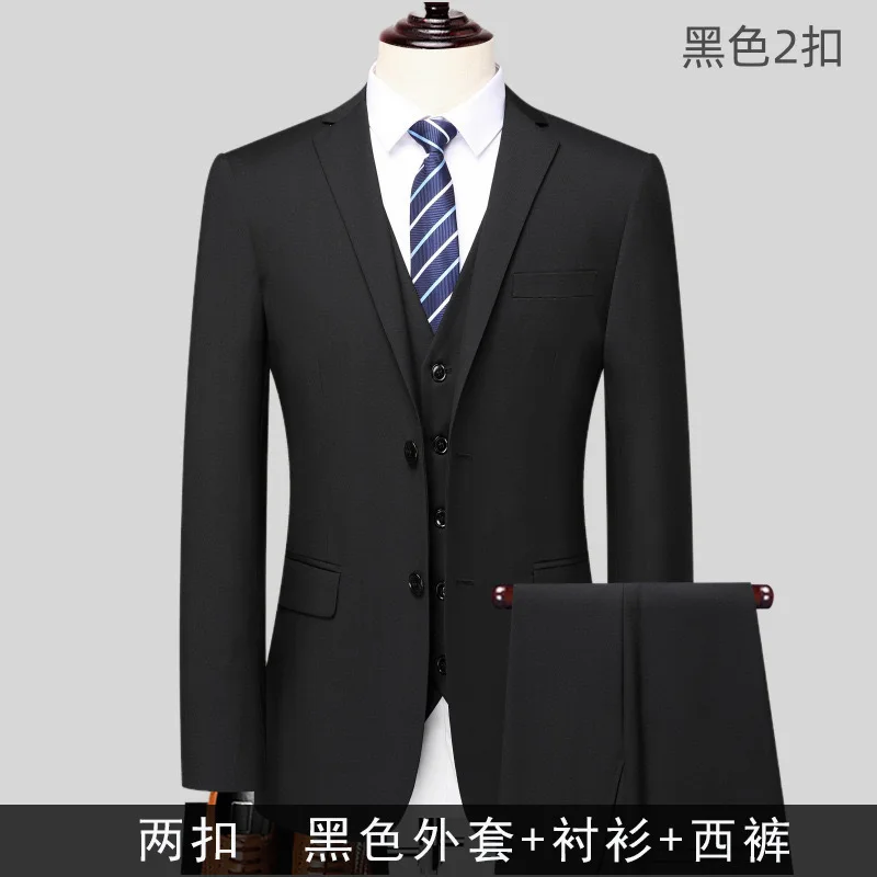 

M11115 men's three piece suit korean style fashionable