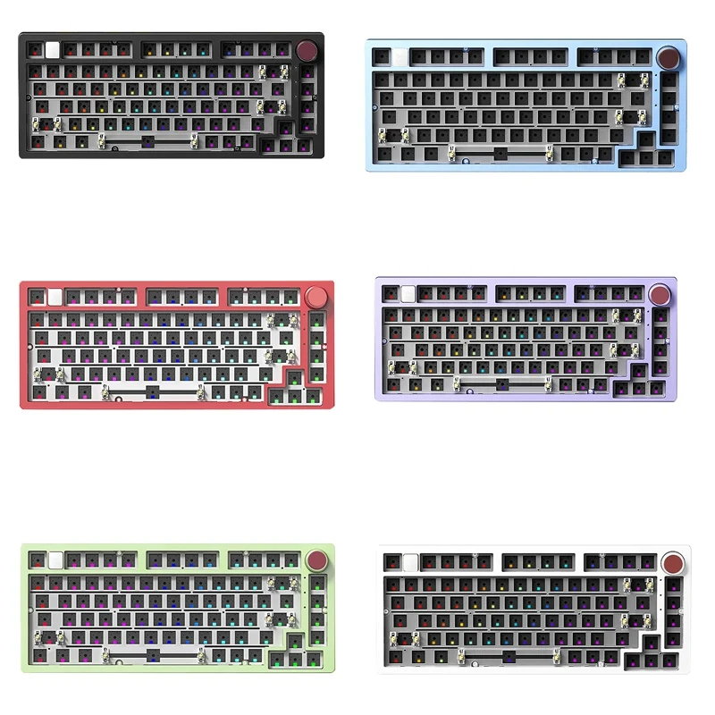 Wired Mechanical Keyboard Kit  RGB Backlit Gasket-Mounted Laptop Office Gamer Wired Keyboard Wired Mechanical Keyboard Kit