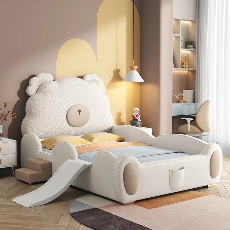 Cute Girls Children's Bed Modern Unique Comferter Loft Children Beds Solid Wood Kinderbett Bedroom Set Furniture