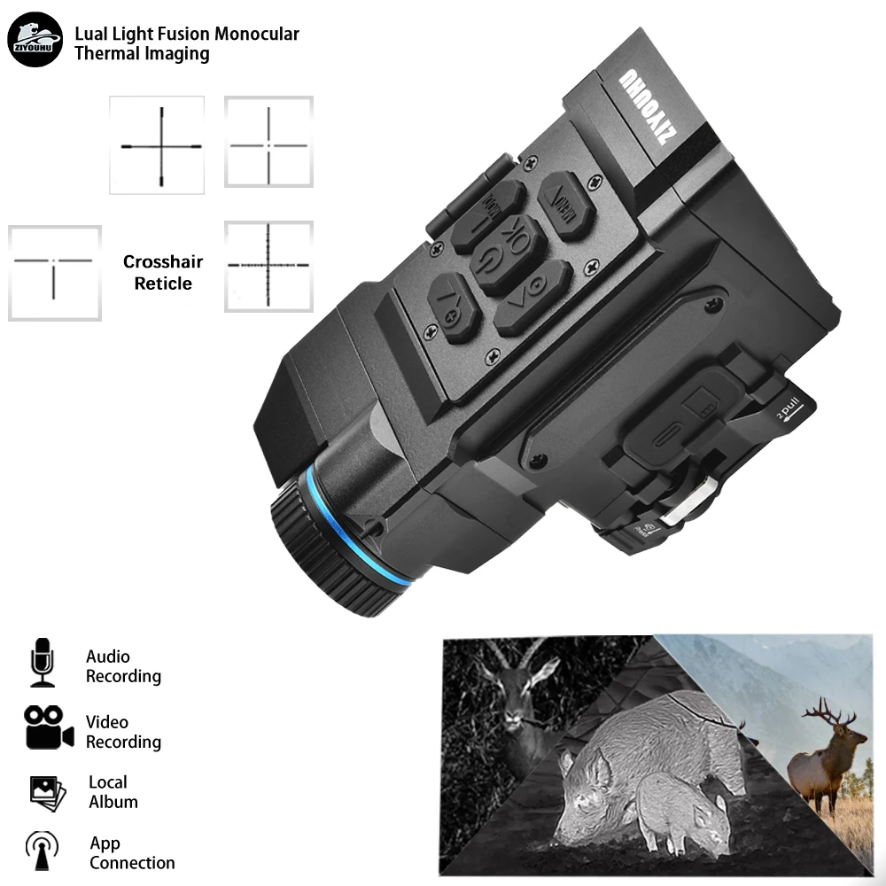 

ZIYOUHU NT19 Dual Light Fusion Monocular Thermal Imaging 256X192 Outdoor Search Night Vision Device