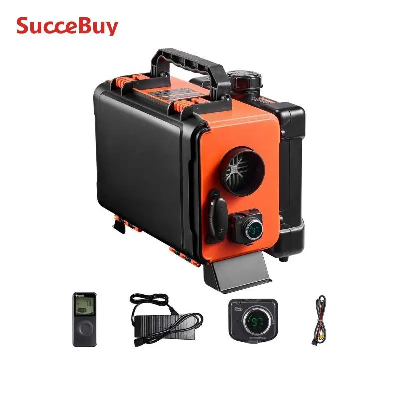 SucceBuy 8 кВт Дизельный обогреватель постоянного тока 12/24 В «все в одном» Портативный дизельный воздухонагреватель с ЖК-экраном Низкий уровень шума, Автомобильный обогреватель для грузовиков, фургонов
