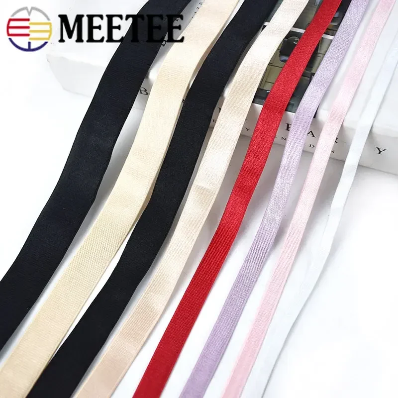 

10/20Meters Nylon Elastic Bands 6mm-25mm Rubber Stretch Belt Soft Underwear Bra Strap Spring Tape Ribbon DIY Sewing Accessories