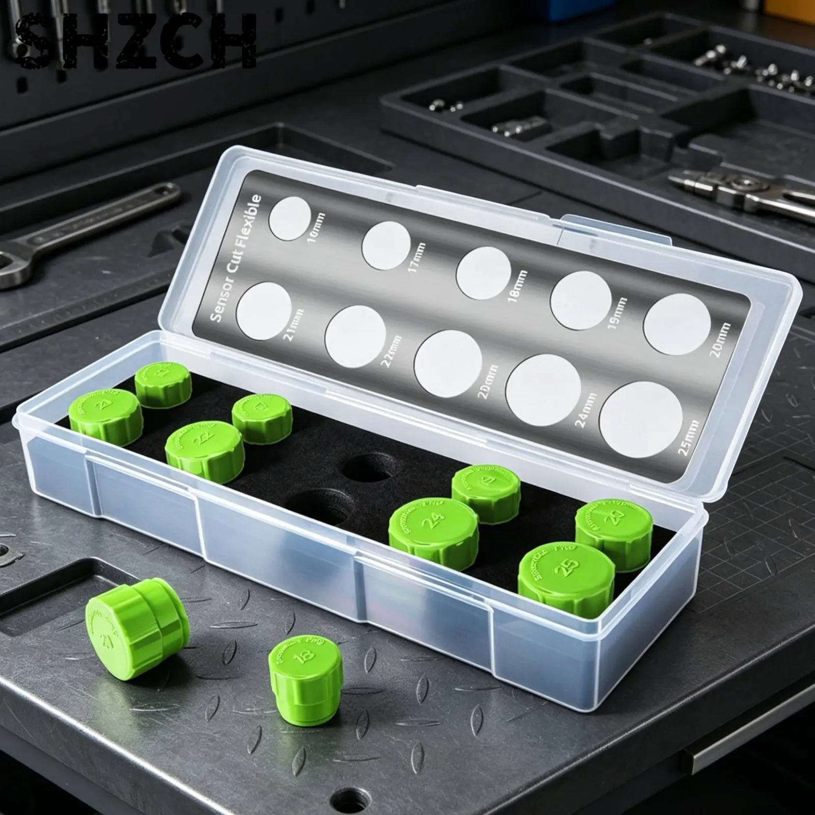 Car Sensor Hole Cutter 10 Sizes Sensor Hole Cutter Car Film Punch Tool Precise Cutting Parking Sensor Cut Set Easy to Use