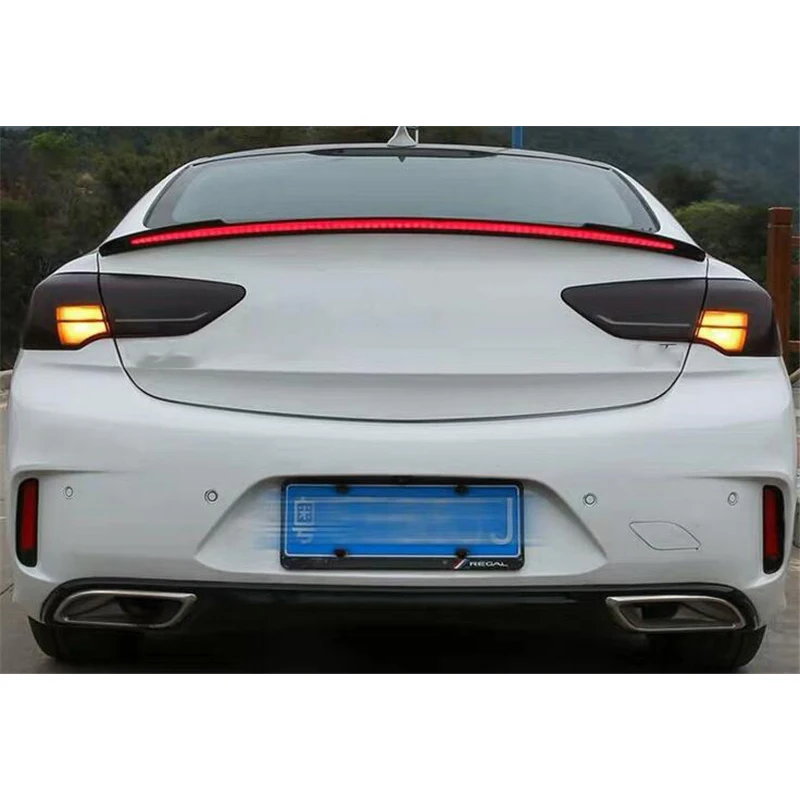 For Buick Regal Opel Insignia New Spoiler 2017 18 19 ABS Long Lamp Wing Tail Opel Insignia Car Trunk Rear Lip Refit Accessories