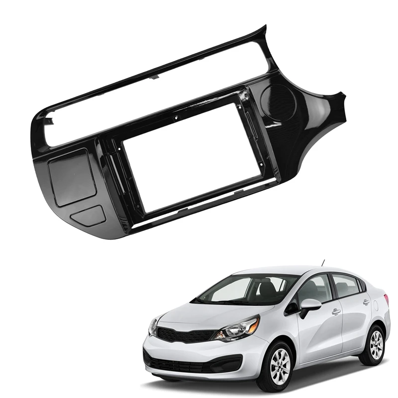 

2 Din Car Radio Fascia For Kia Rio 2015-2017 DVD Stereo Frame Plate Adapter Mounting Dash Installation Bezel