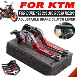 For KTM DUKE390 DUKE125 DUKE 390 125 200 RC125 RC200 RC390 Motorcycle Accessories Adjustable Handle Folding Brake Clutch Levers