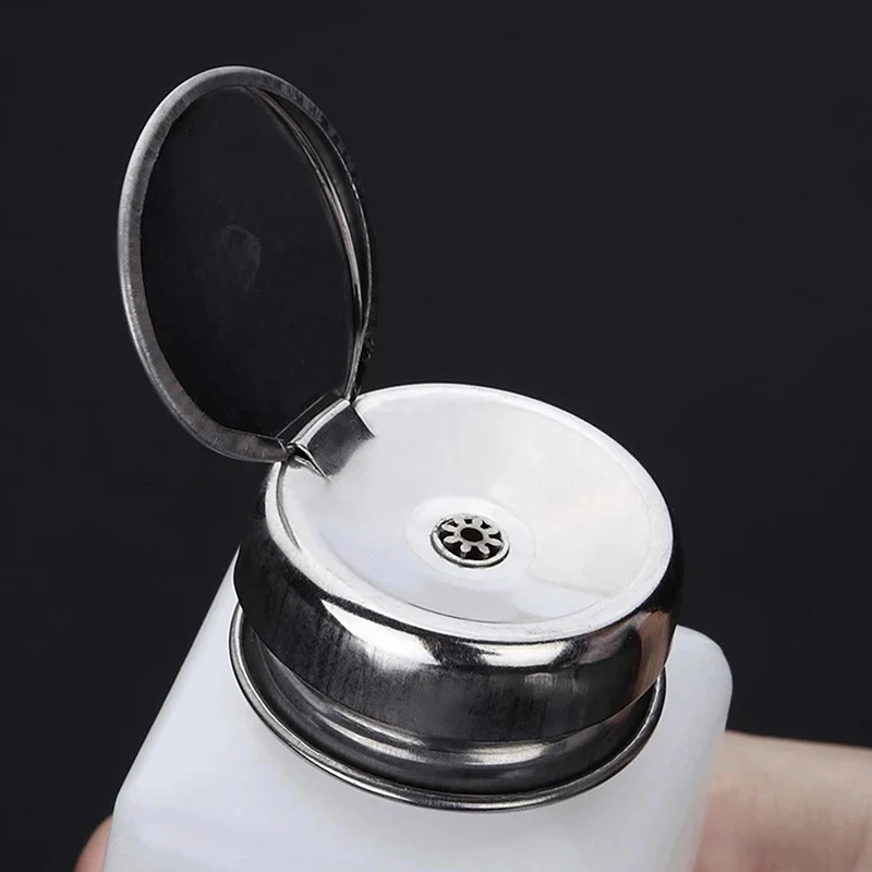 زجاجة كحول سائل 200 مل، زجاجة مضادة للتآكل مع غطاء من الفولاذ المقاوم للصدأ، موزع كحول صناعي