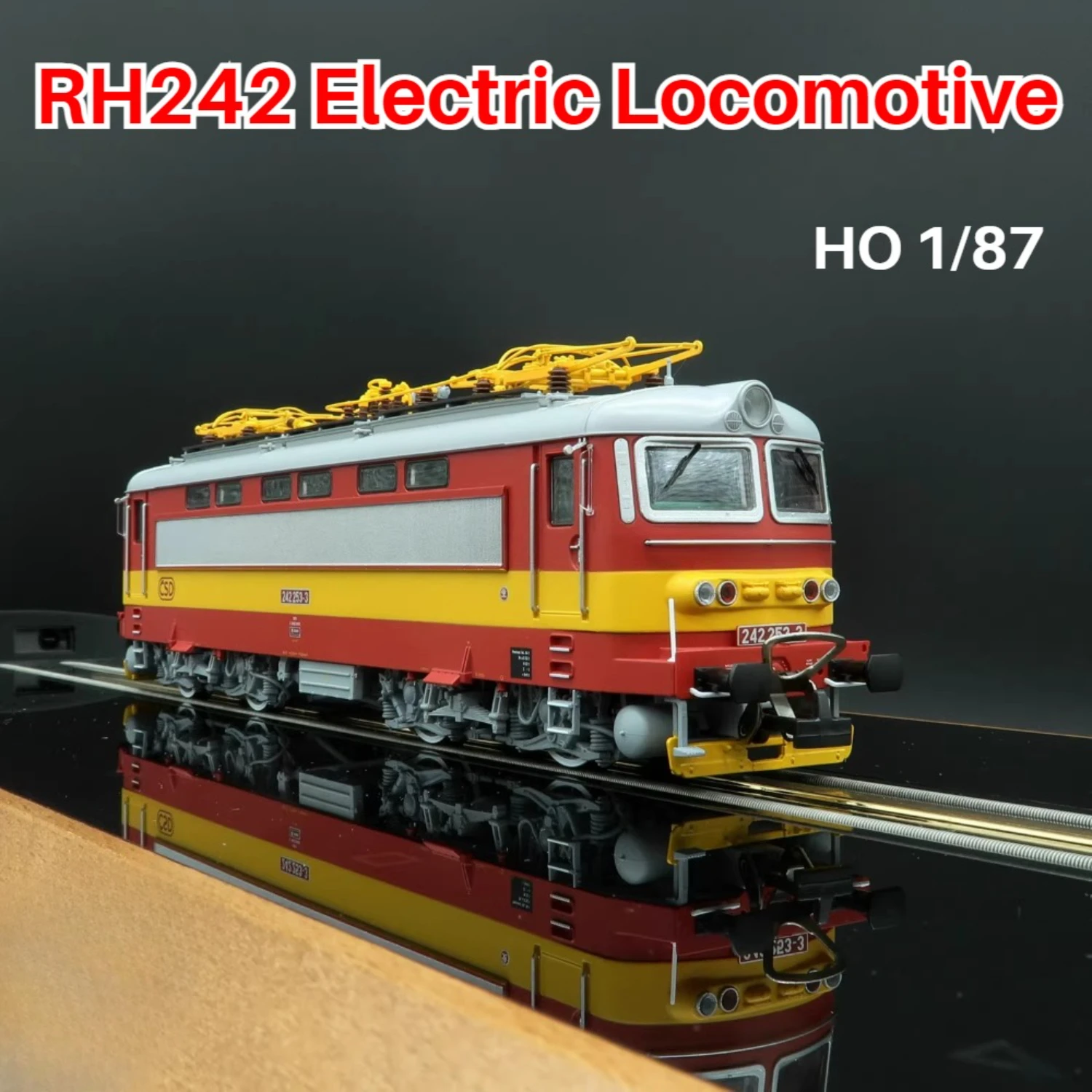 

PIKO HO 1/87 Toy Train RH242 Electric Locomotive 90408 with Inspection Light Digital Sound Effects Model Train Boy Toy Gift
