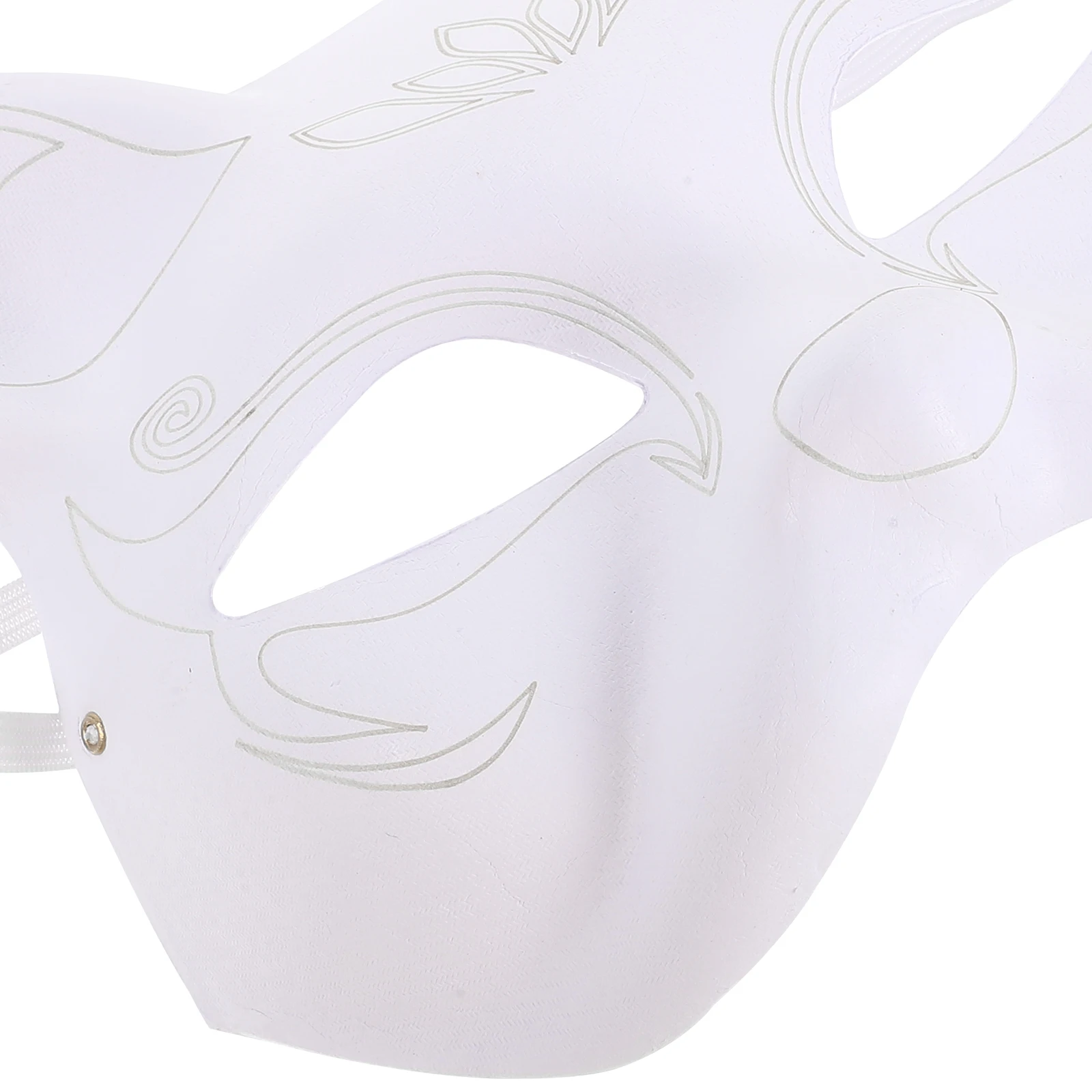 

5Pcs Blank DIY Paper Masks White Cat Shape Cosplay Masquerade Mask Halloween Party Supplies Paintable Paper Masks