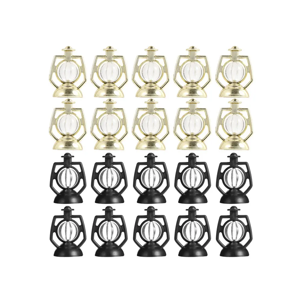 40Pcs Hanging False Oil Lamp Christmas Style Pendant Decor for Tree Artificial Light Ornament Festive Interior Decoration