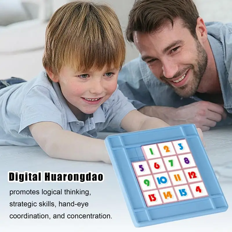 Sliding Block Puzzle Color Sorting Puzzle Toys Puzzle Board Number Puzzle Interactive Sliding Block Game Number Slide Puzzle