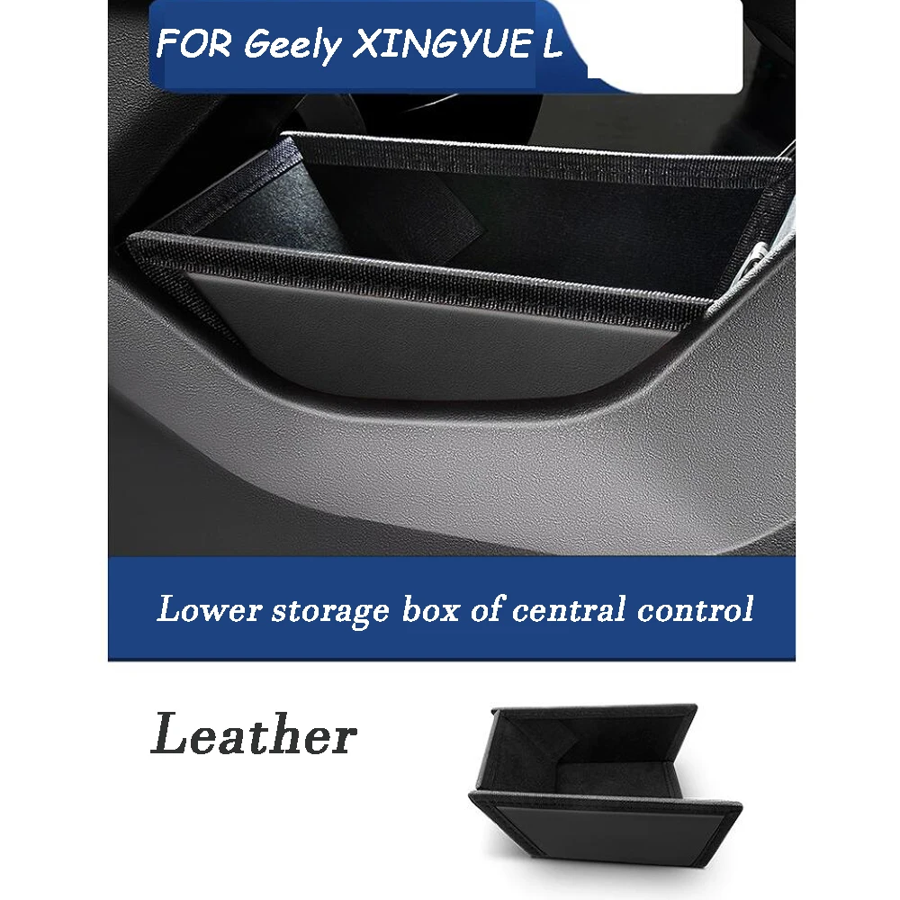 Car Multipurpose Central Control Lower Level Storage Box Mat Slot Cushion Accessory For Geely Monjaro KX11 Xingyue L 2022-2024