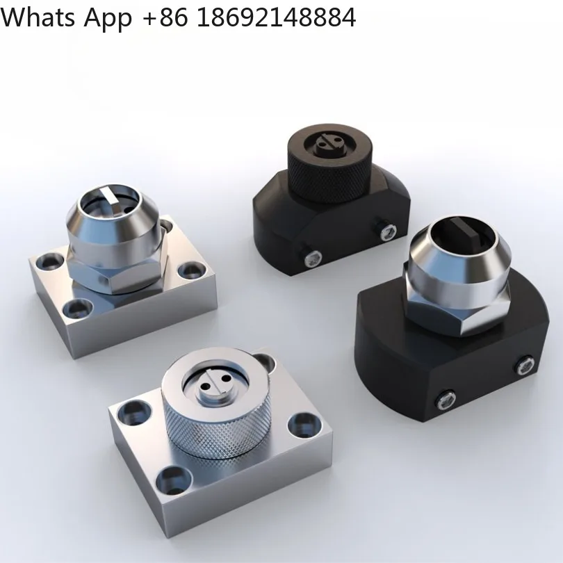 Double liquid dispensing valve tee, bayonet mixing head, round port tee joint, aluminum alloy