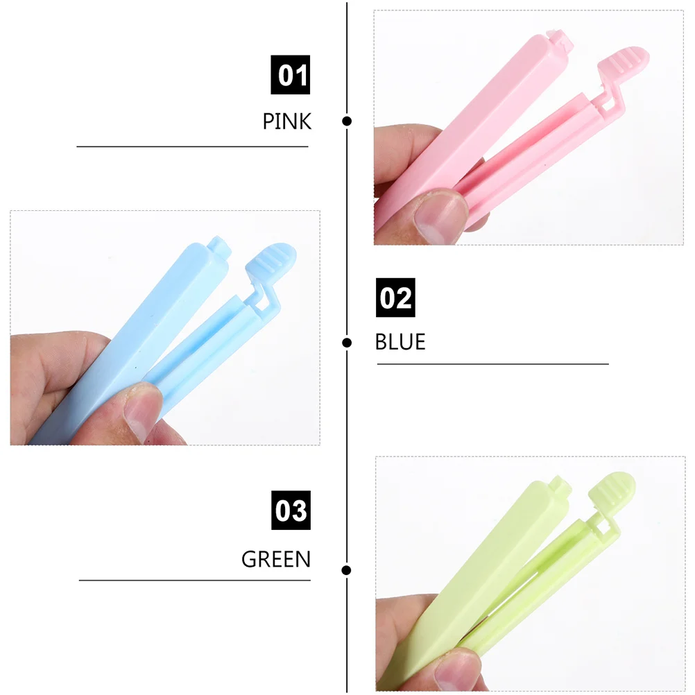 

60pcs Food Clips Multi-Function Wear-Resistant Sealing Clips For Snack Bags Plastic Paper Containers Household Storage Organizer