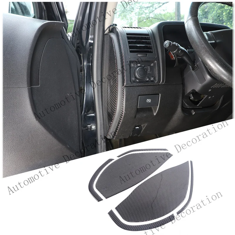 Z+ Carbon fiber Door Anti-Collision Trim Sticker For Hummer H3 2005-09
