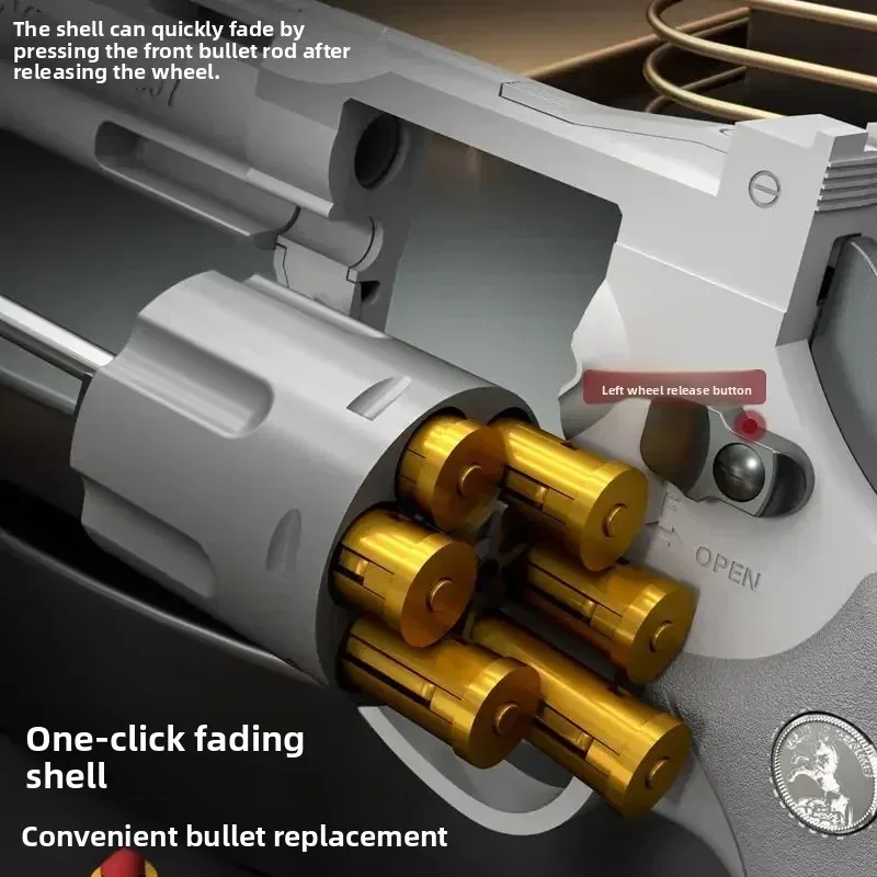 Pistolet ZP5 357 Revolver Ciągły Strzał Miękkie Drgi Zabawka CS Gra Plenerowa Dla Dzieci i Dorosłych