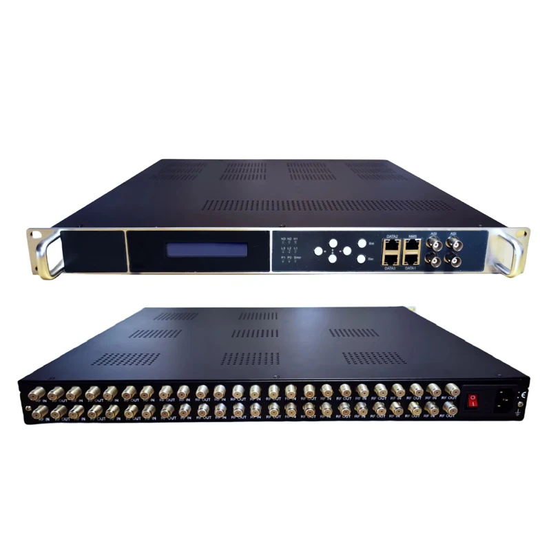Digital TV Broadcasting for FTA DVBS/S2/S2X DVB-C DVB-T ATSC ISDBT 4/8/12/16/20/24-Tuner Satellite IP Gateway 5-Year Warranty