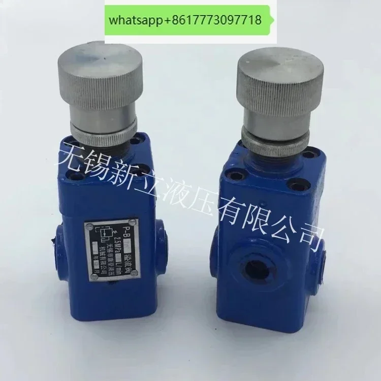 

Hydraulic low-pressure relief valve P-B10 P-B10B P-B25 P-B25B P-B63 P-B63B P-A10B