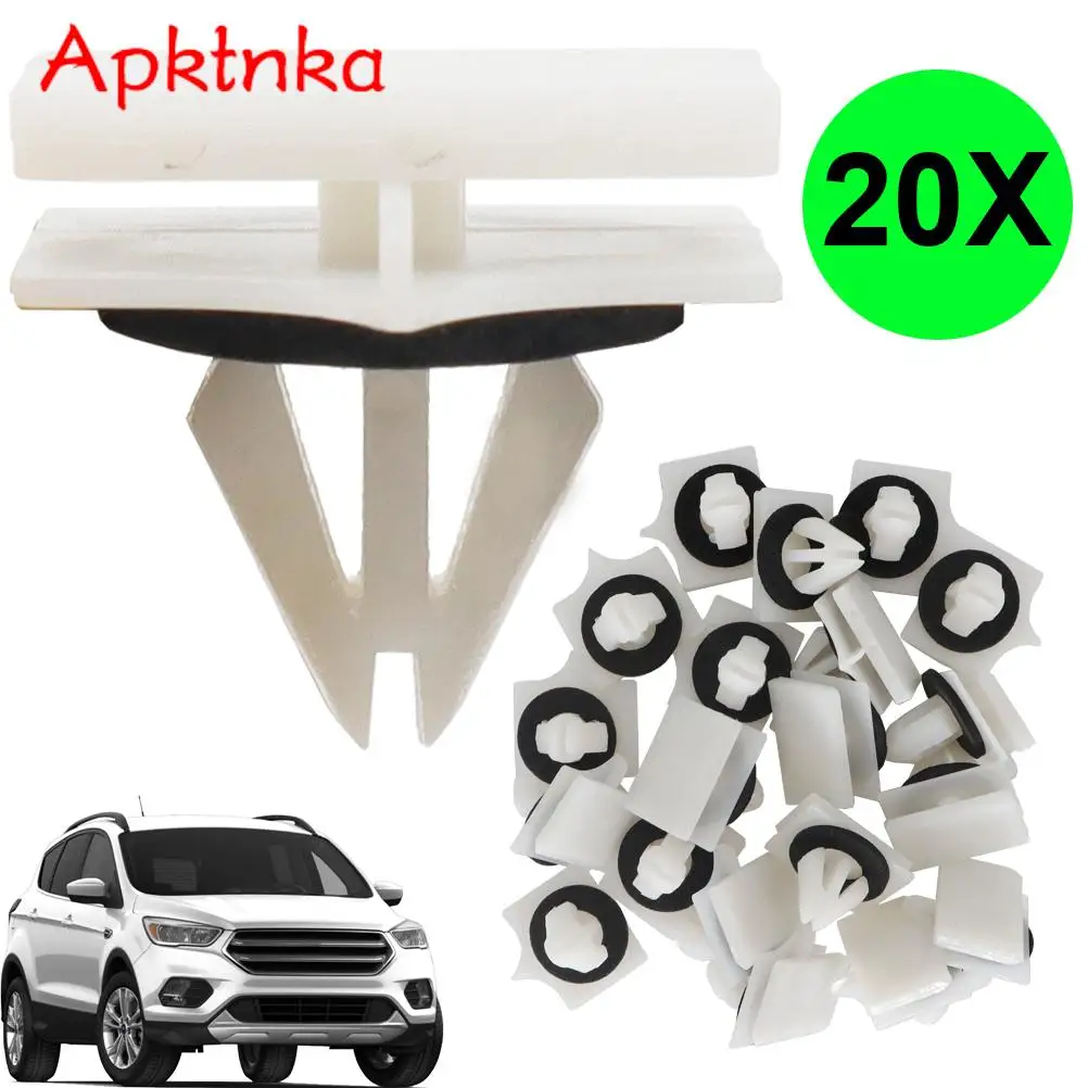 20pcs Interior Door Card Fastener Clips Trim Panel Mounting Headlining Car Accessories Styling Replacement For GM Chevrolet Ford