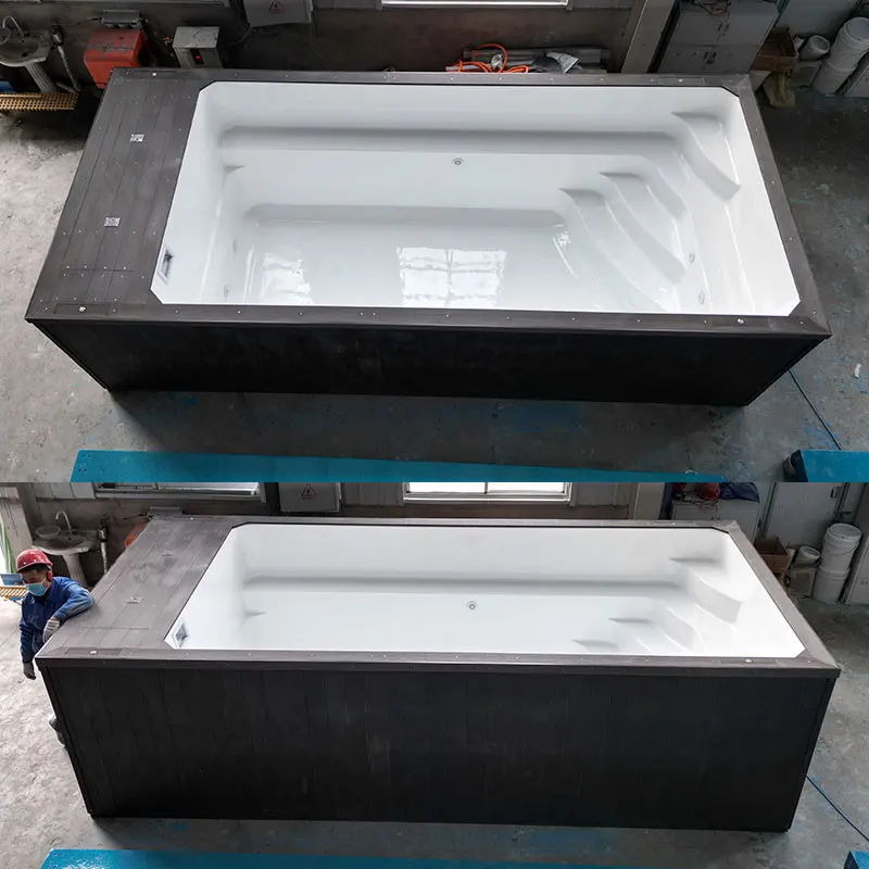 Fiberglas-Spa für Erwachsene und Kinder, rechteckig, 20 Fuß tief, 40 Fuß, 20 Fuß, Outdoor-Behälter, Pool-Werkzeuge und Zubehör