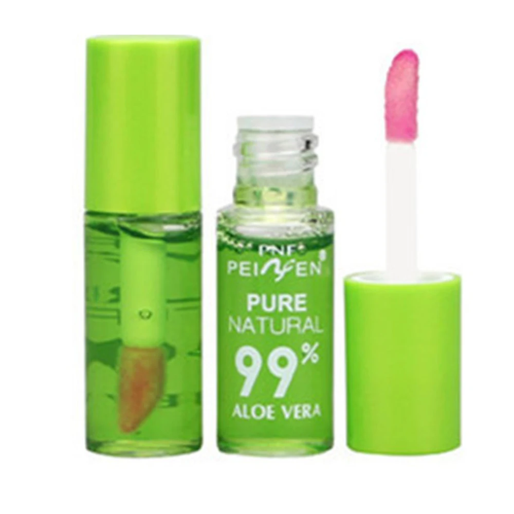 Natural aloe batom batom matiz longa duração à prova dnouriágua hidratante nutrir cor brilho labial cor mutável lábios carrapato bálsamo labial