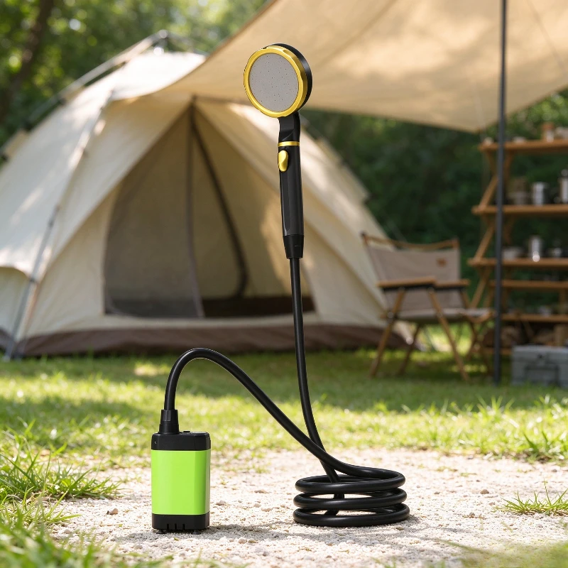 Portable Mobile Electric Shower Set, Simple Outdoor Bathing Artifact for Camping Site Dormitory Household, Cross‑Border Kit