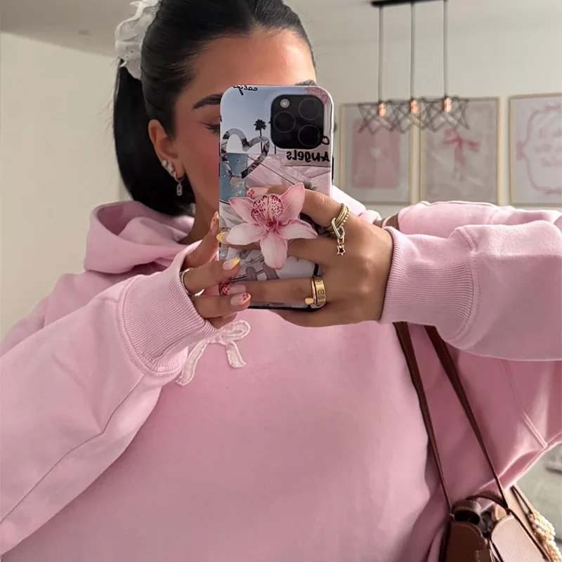 蘭アクリル携帯電話ホルダー大花デスクトップエアバッグ電話ホルダー折りたたみリング電話サポートエレガントな甘い電話スタンド