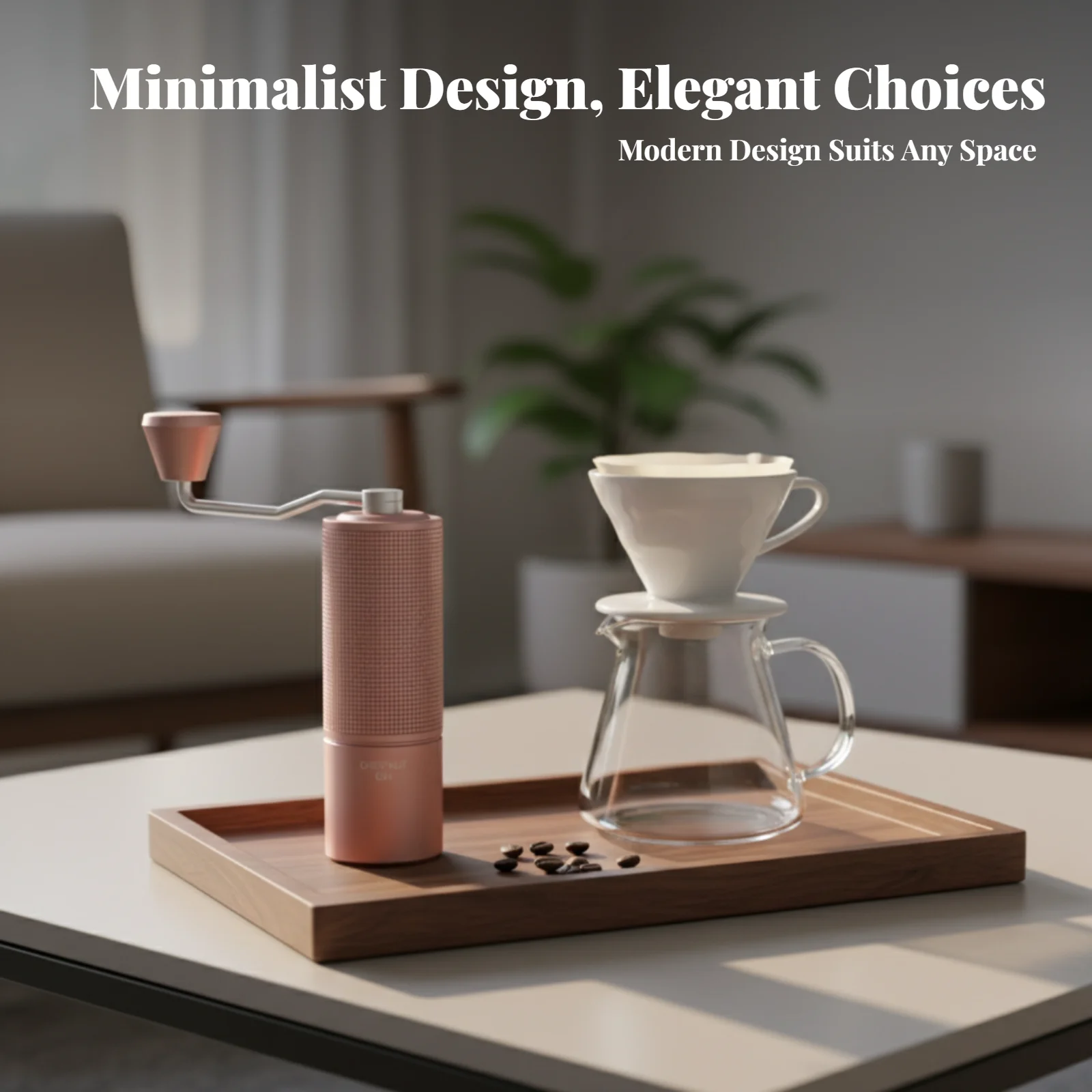 

Ручная кофемолка, с двойным валом, для дома, для кемпинга