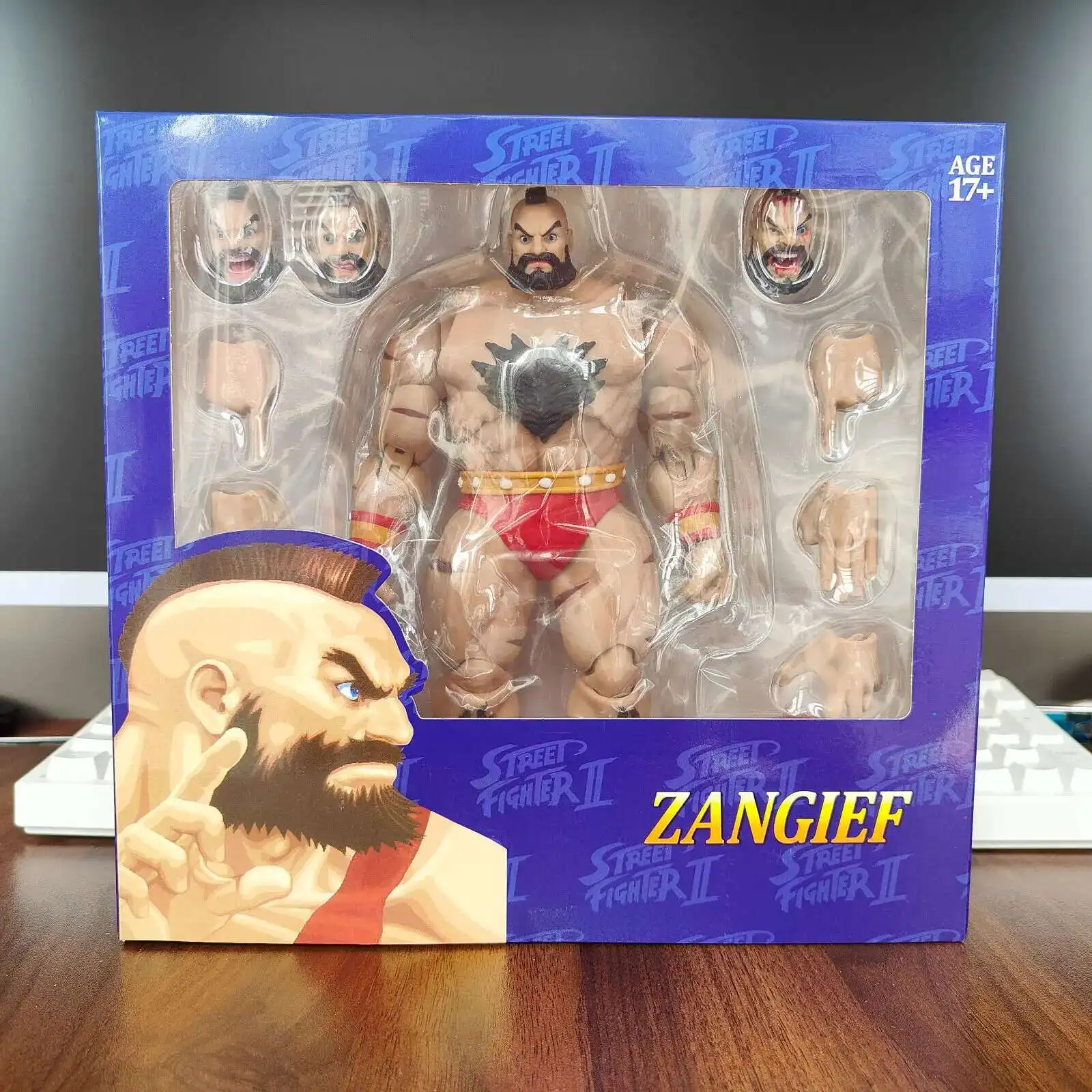 ألعاب ستريت فايتر شخصيات عاصفة الحركة ST ZANGIEF المجموعة النهائية تشالنجرز Zangief تمثال ألعاب نموذجية متحركة