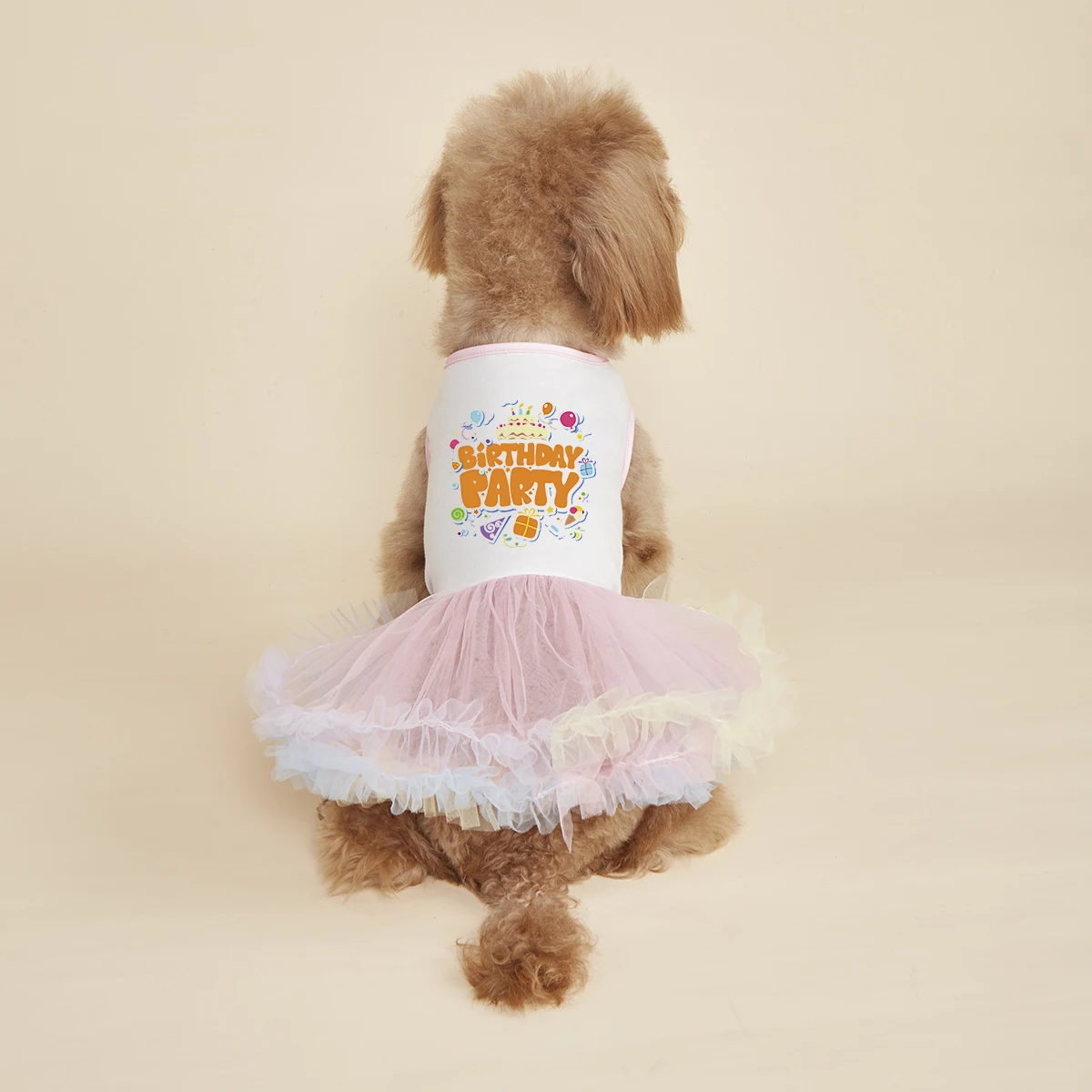 Dog Dress for Small Dogs  Costume Cute Printed Puppy Tulle Dresses Doggie Pet Summer Clothes Apparel for Dogs Cats for Birthday