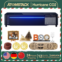 Atomstack Hurricane 55W CO2 Laser Cutting Machine With Air Assist Camera Honeycomb Auto Focus Wood Acrylic Laser Engraving
