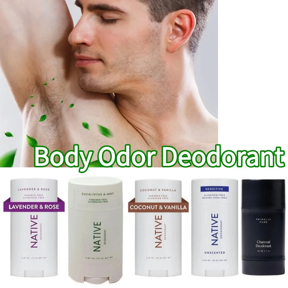 

NATIVE Body Odor Deodorant Underarm Odor Remover Stick Long Lasting Armpit Sweat Deodorizer Skin Care Refreshing Deodorant Stick