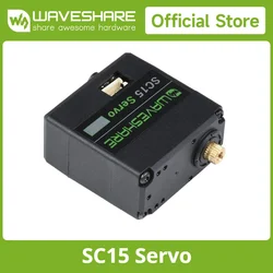 Waveshare SC15 17kg Large Torque Programmable Serial Bus Servo, 180 Degree Servo, Servos and Controls Aluminum Servo