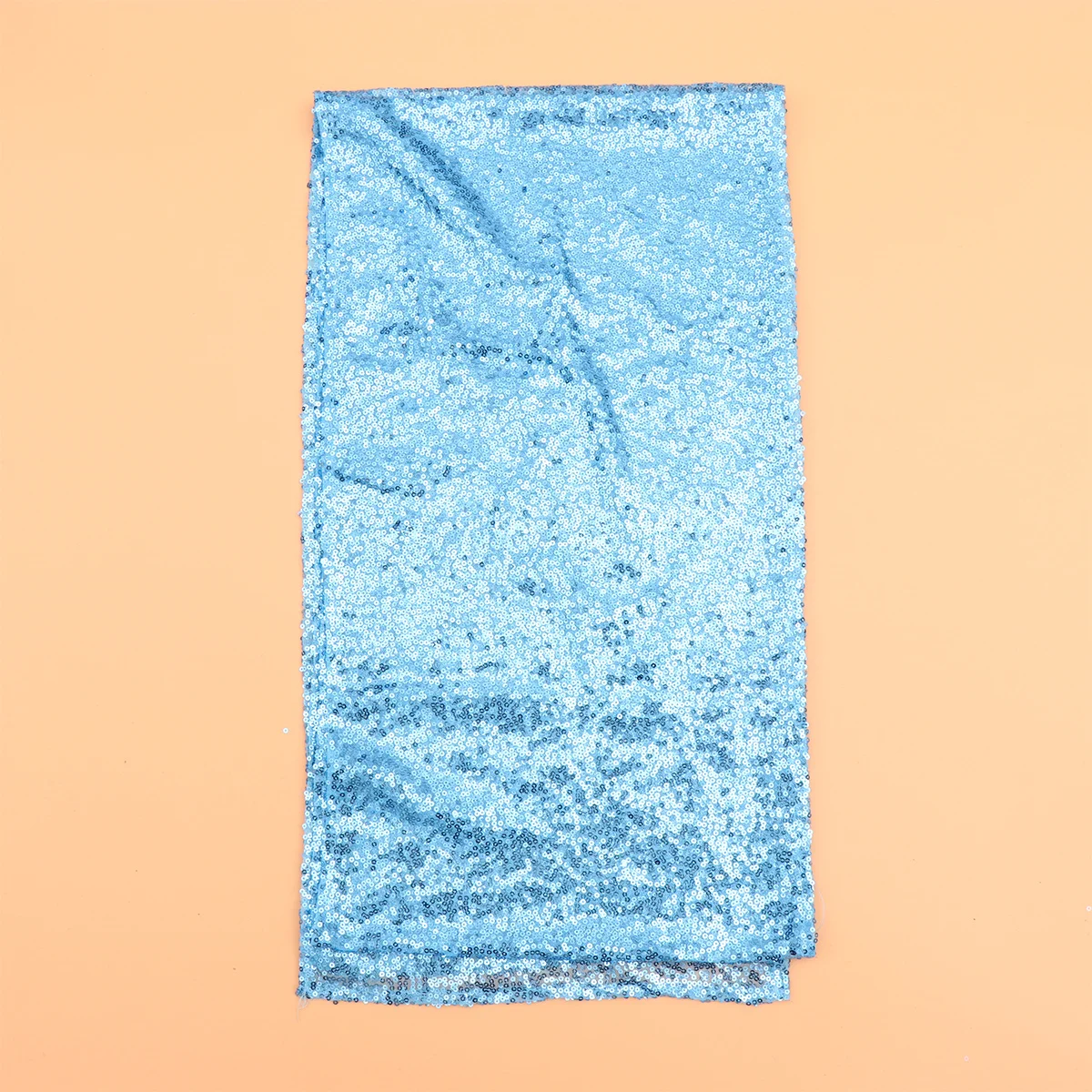 

Sky Blue Sequin Table Runner Elegant Tablecloth Wedding Banquet Decoration Stain Scratch Protection Easy Pack Up