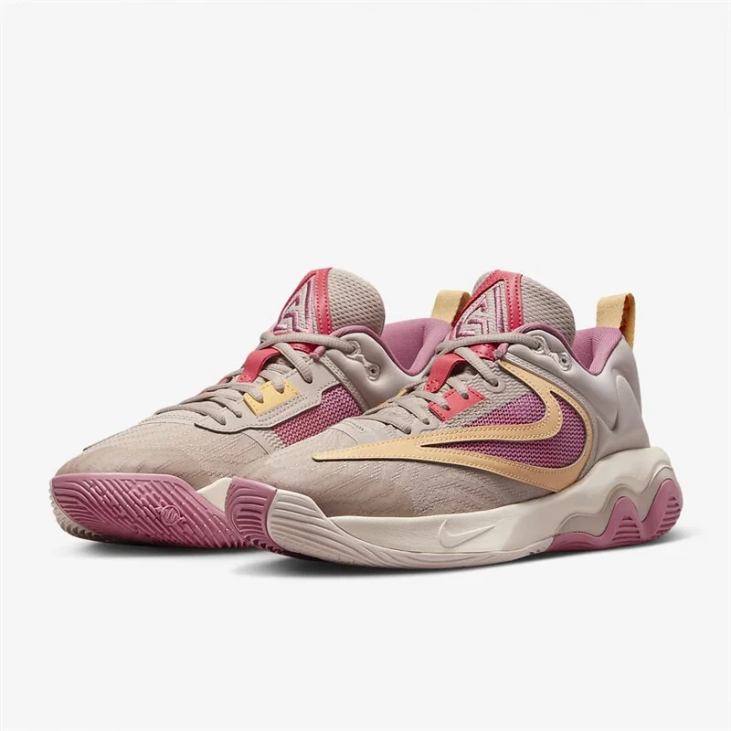 حذاء كرة السلة Nike Classic Giannis Immortality 3 Ep مع توسيد خفيف الوزن، مقاوم للاهتراء، نعل خارجي مطاطي مضاد للتواء، جزء علوي من الجلد الفاخر، حذاء كرة سلة رياضي خارجي، مقدمة مستديرة منخفضة، مخطط كاجوال للمحكمة Dz7534-200 #4