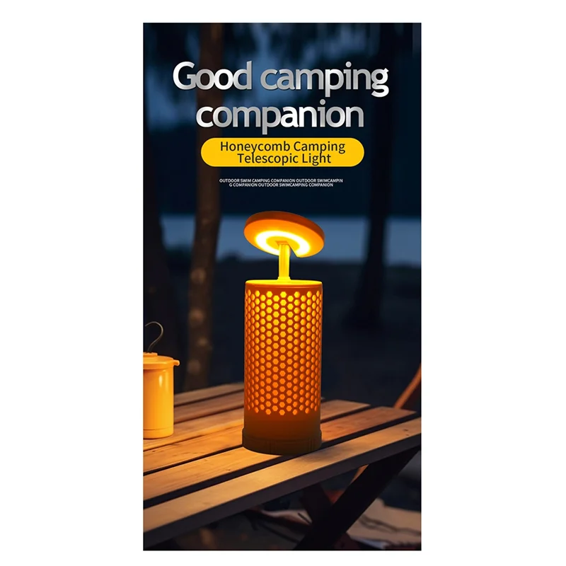 

A76X-LED Camping Light USB Rechargeable Lamp Ambient Fill Light Outdoor Hanging Camping Lantern Atmosphere Lantern