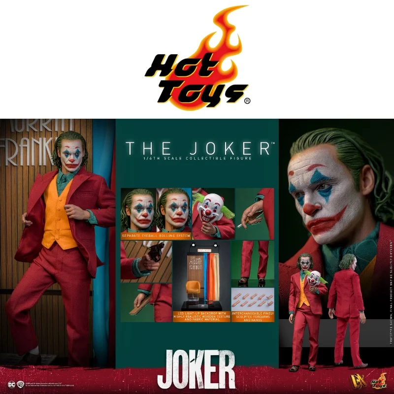 

In Stock HOTTOYS HT 1/6 DX42 Joker Joaquin Phoenix Red Clothing Version Joker Action Figures Collectable Model Surprise Toy Gift