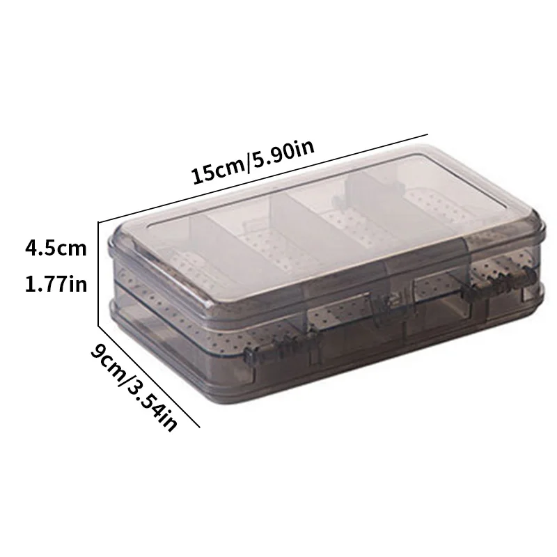 Double layer jewelry storage box - suitable for storing earrings, rings, necklaces and other jewelry