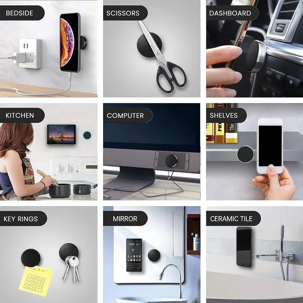 Магнитный автомобильный держатель для телефона, универсальный магнитный кронштейн для крепления мобильного телефона, настенный кронштейн для приборной панели автомобиля для iPhone Samsung Xiaomi Huawei