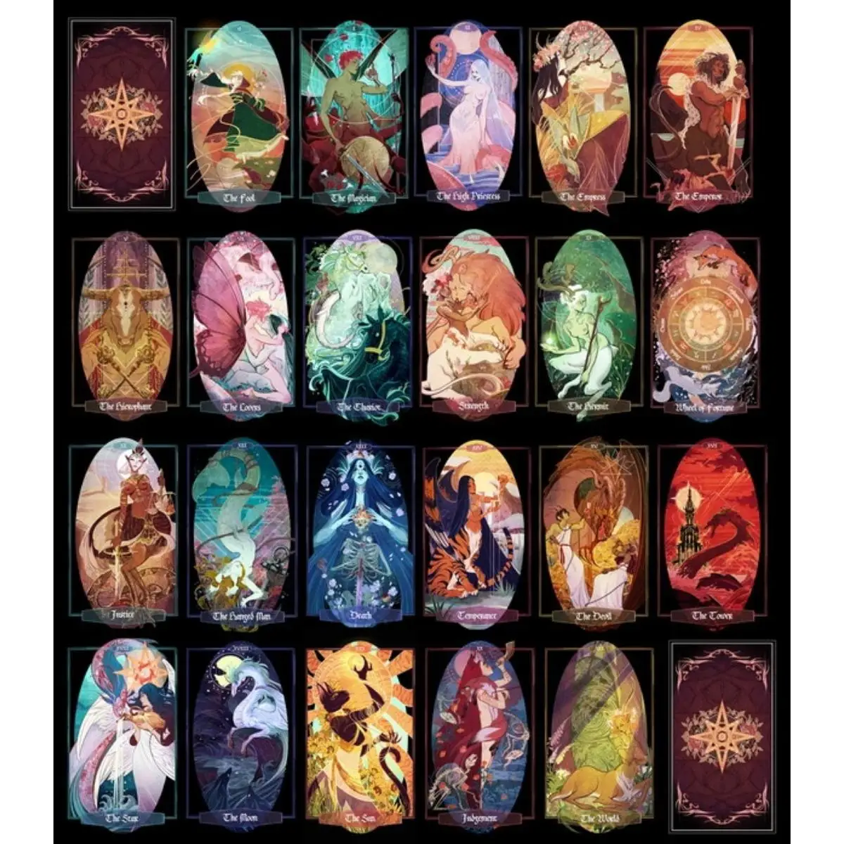 12x7 Cm Children of Litha Tarot Board Games 78 Pcs Cards